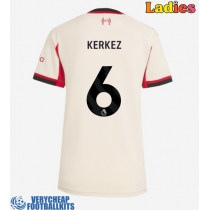 Liverpool Milos Kerkez #6 Replica Away Shirt Ladies 2025-26 Short Sleeve